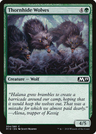 Thornhide Wolves [Core Set 2019] | Enigma On Main