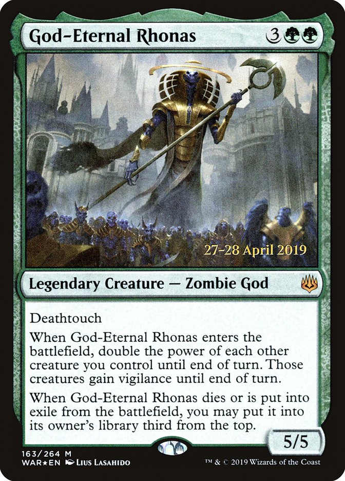 God-Eternal Rhonas  [War of the Spark Prerelease Promos] | Enigma On Main