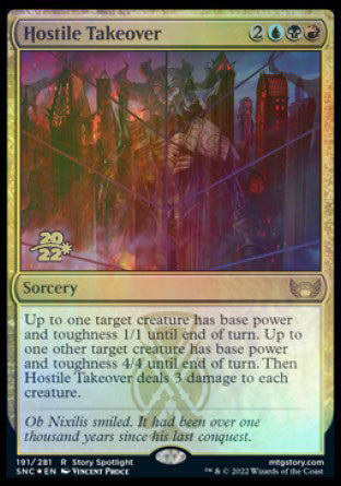 Hostile Takeover [Streets of New Capenna Prerelease Promos] | Enigma On Main