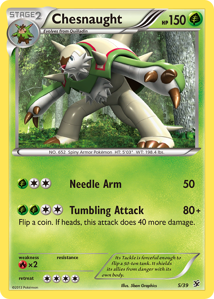 Chesnaught (5/39) [XY: Kalos Starter Set] | Enigma On Main