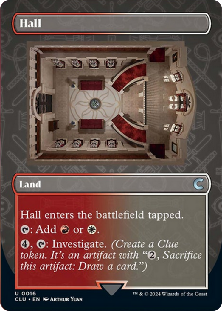 Hall (Borderless) [Ravnica: Clue Edition] | Enigma On Main