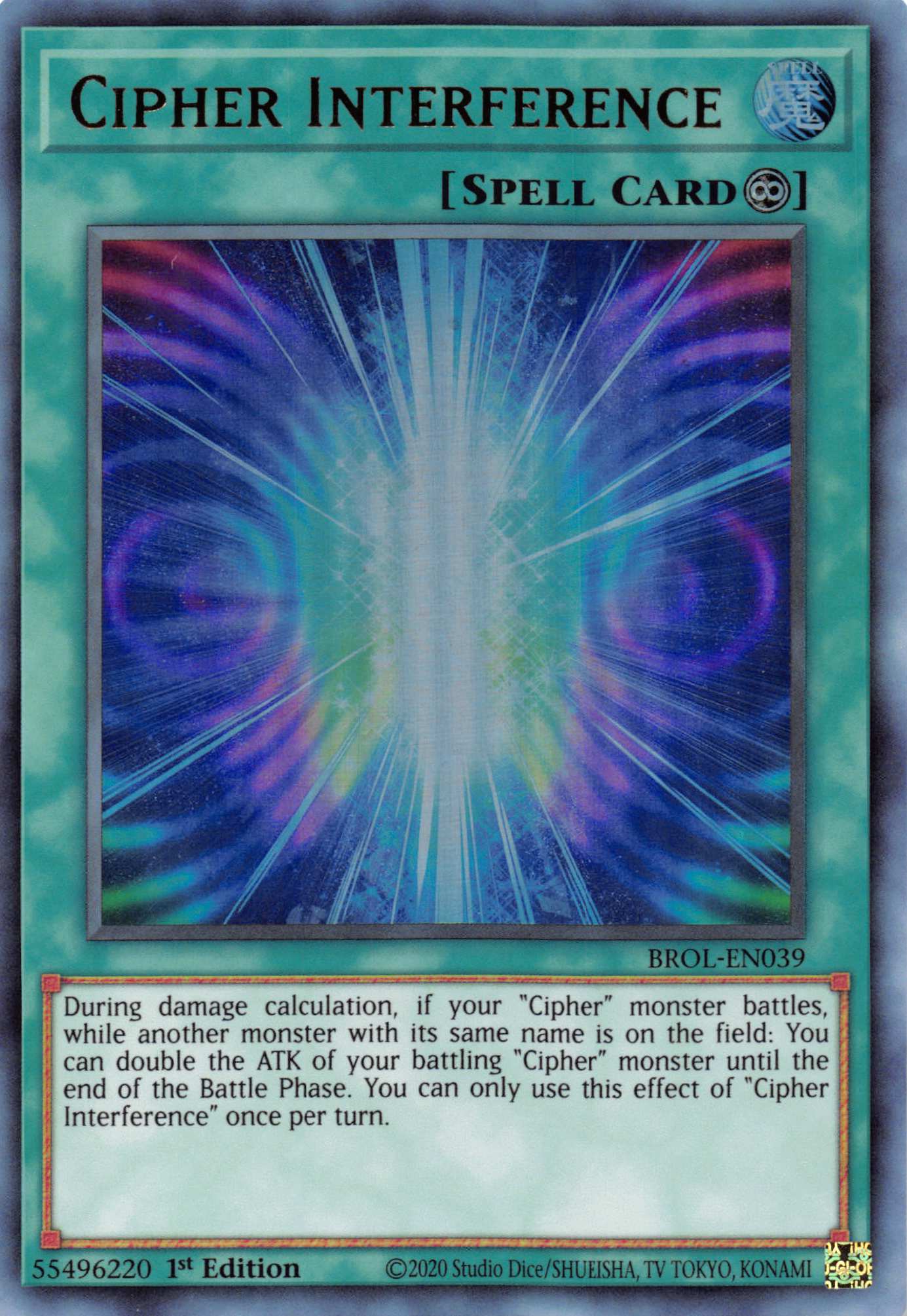 Cipher Interference [BROL-EN039] Ultra Rare | Enigma On Main