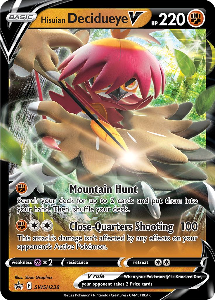 Hisuian Decidueye V (SWSH238) [Sword & Shield: Black Star Promos] | Enigma On Main