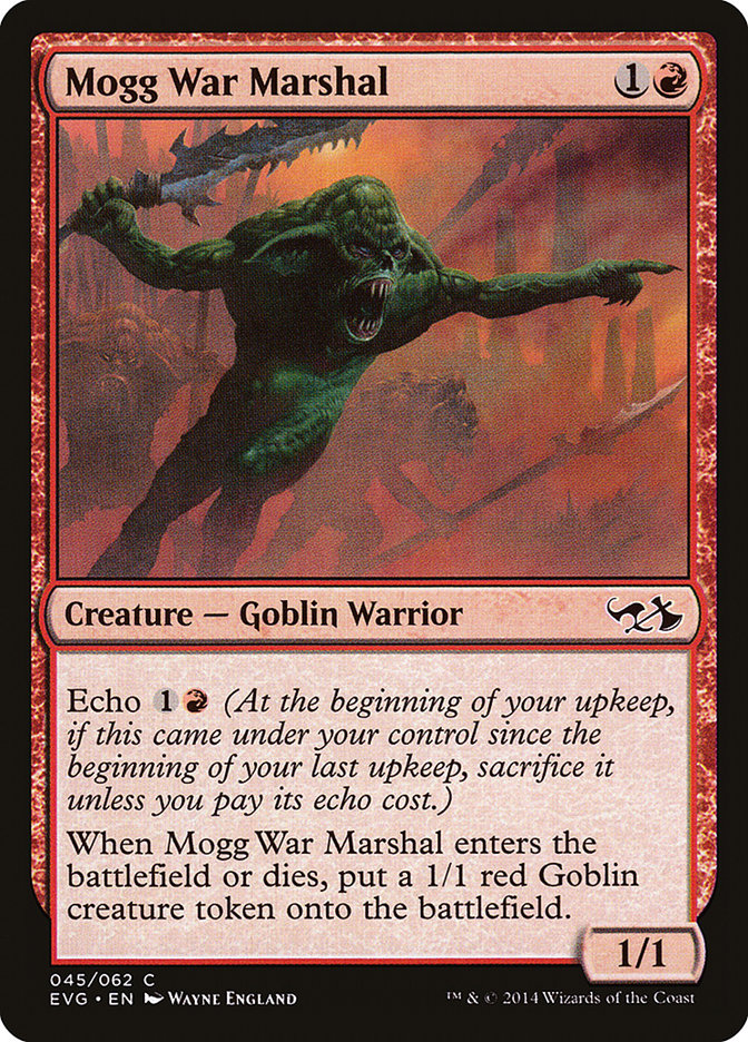 Mogg War Marshal (Elves vs. Goblins) [Duel Decks Anthology] | Enigma On Main