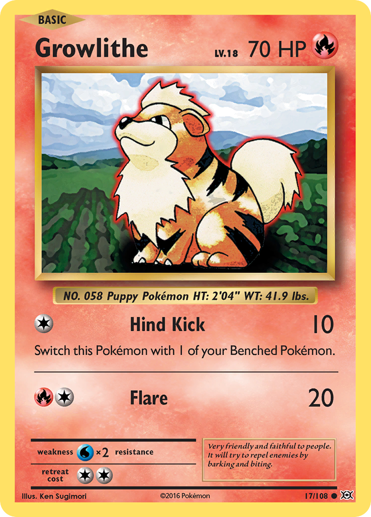 Growlithe (17/108) [XY: Evolutions] | Enigma On Main