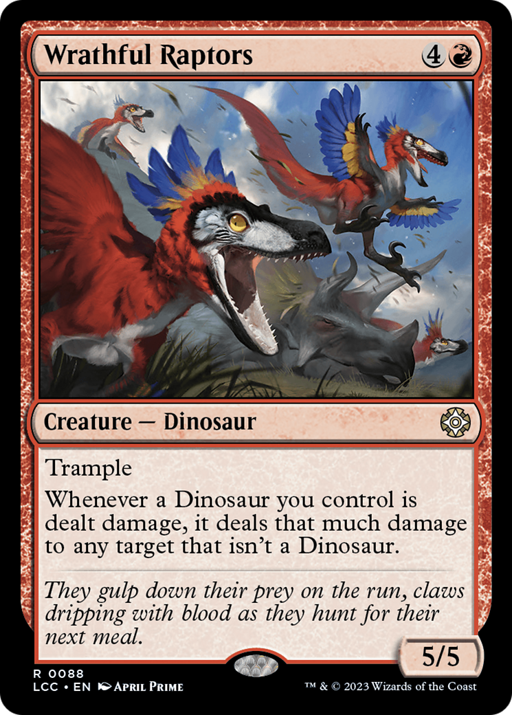 Wrathful Raptors [The Lost Caverns of Ixalan Commander] | Enigma On Main