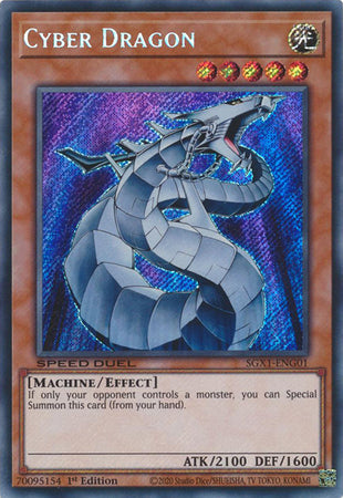 Cyber Dragon [SGX1-ENG01] Secret Rare | Enigma On Main