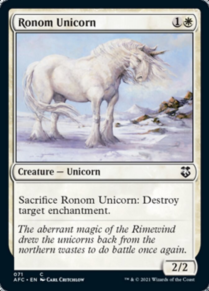 Ronom Unicorn [Dungeons & Dragons: Adventures in the Forgotten Realms Commander] | Enigma On Main