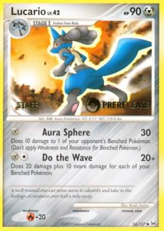 Lucario (53/127) (Staff Prerelease Promo) [Diamond & Pearl: Black Star Promos] | Enigma On Main