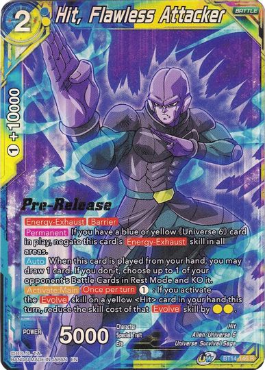 Hit, Flawless Attacker (BT14-146) [Cross Spirits Prerelease Promos] | Enigma On Main