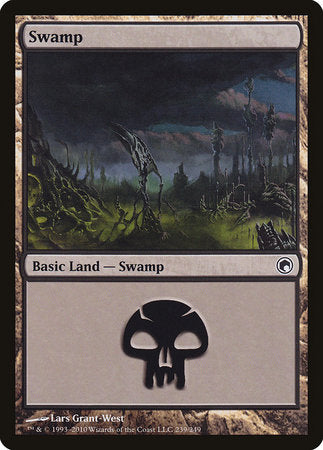 Swamp (239) [Scars of Mirrodin] | Enigma On Main