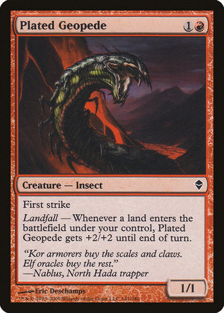 Plated Geopede [Zendikar] | Enigma On Main