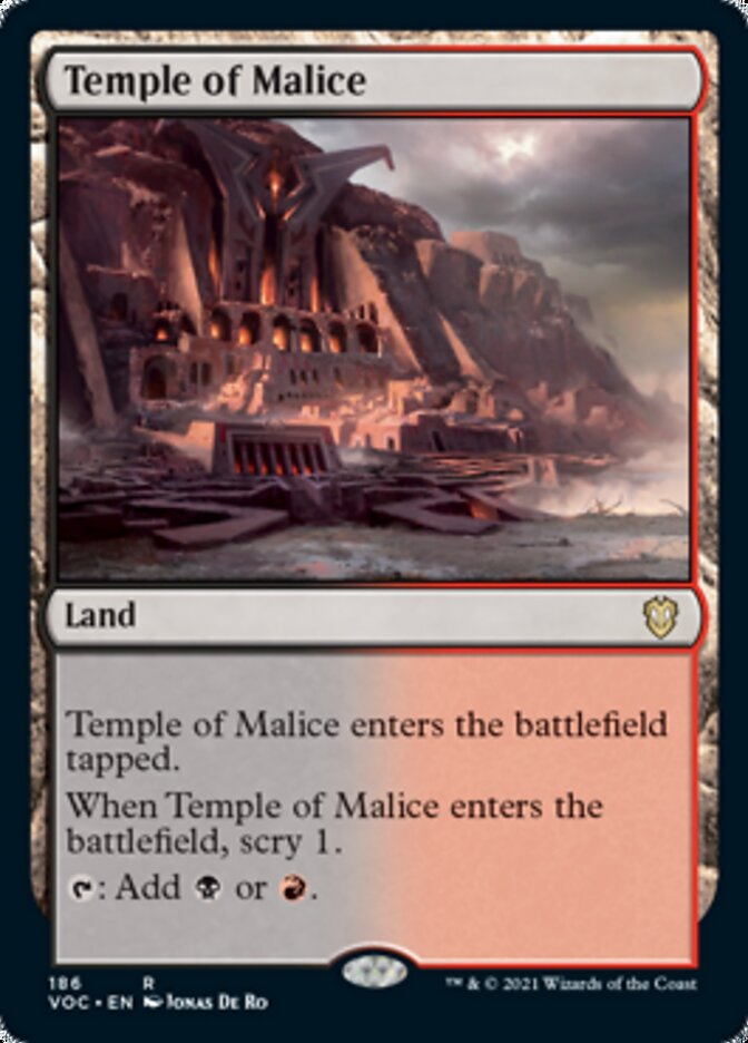 Temple of Malice [Innistrad: Crimson Vow Commander] | Enigma On Main