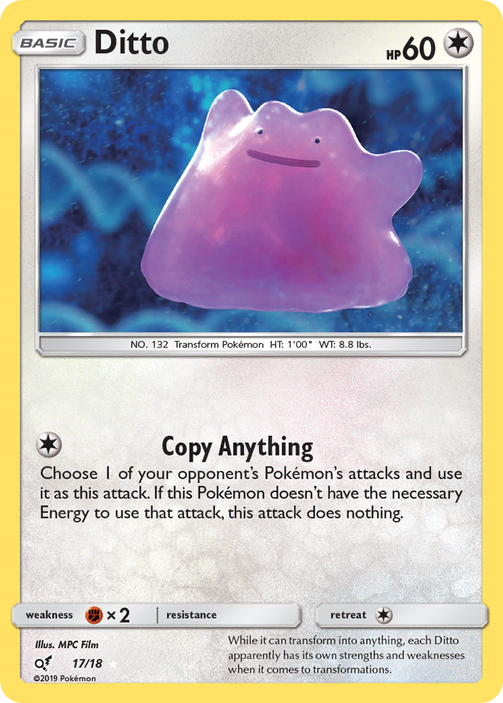 Ditto (17/18) [Sun & Moon: Detective Pikachu] | Enigma On Main