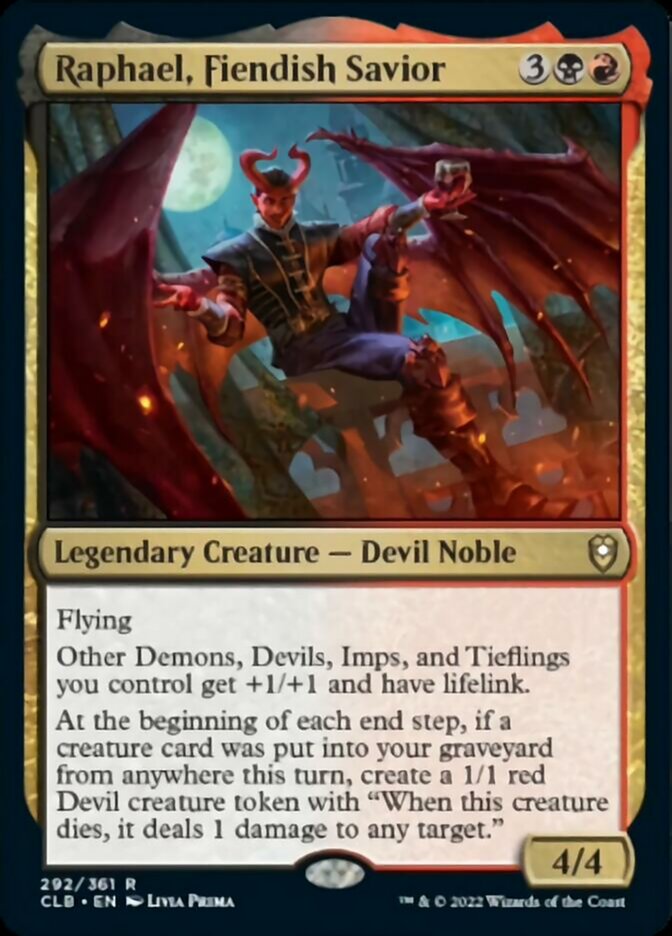 Raphael, Fiendish Savior [Commander Legends: Battle for Baldur's Gate] | Enigma On Main