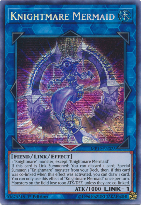 Knightmare Mermaid [MP19-EN025] Prismatic Secret Rare | Enigma On Main