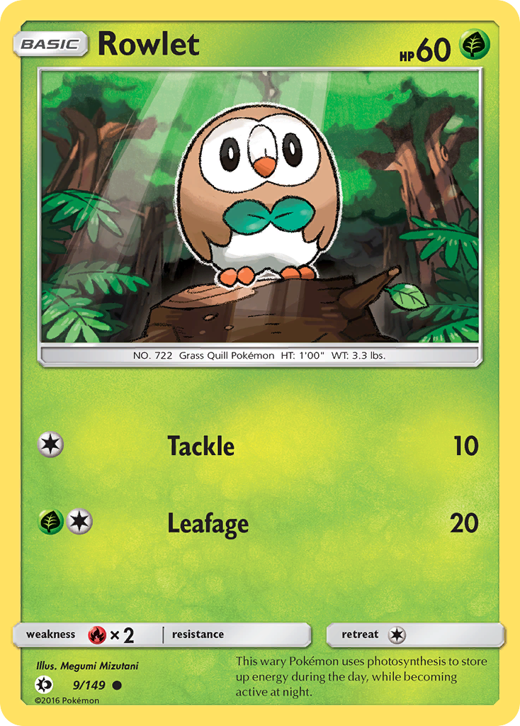 Rowlet (9/149) [Sun & Moon: Base Set] | Enigma On Main