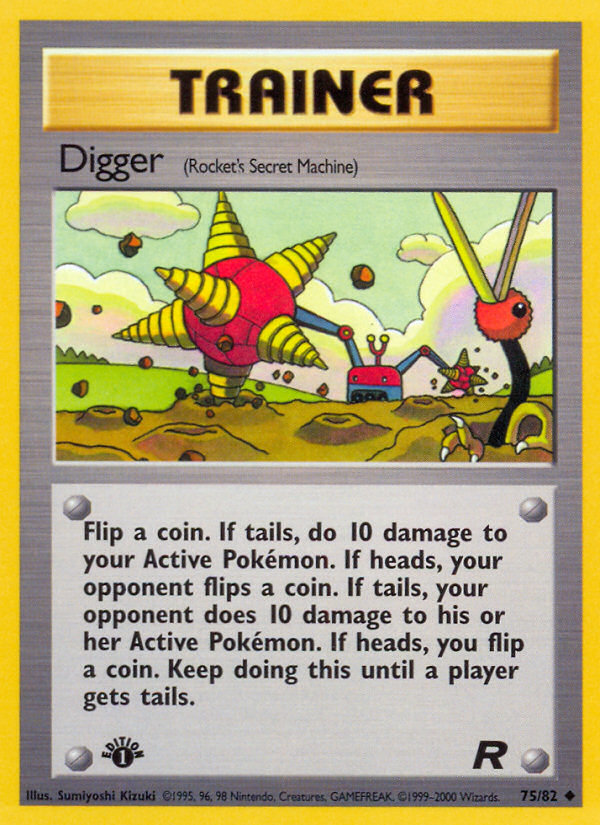 Digger (75/82) [Team Rocket 1st Edition] | Enigma On Main