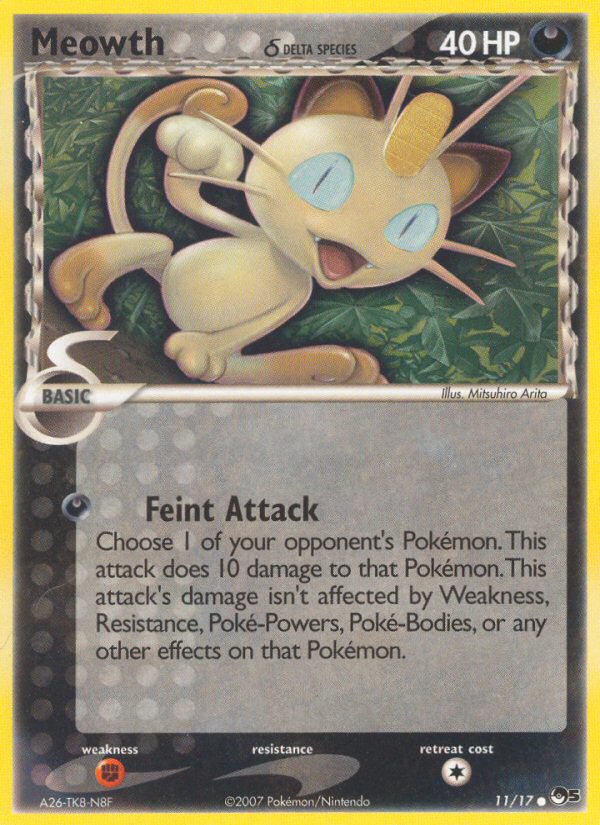 Meowth (11/17) (Delta Species) [POP Series 5] | Enigma On Main