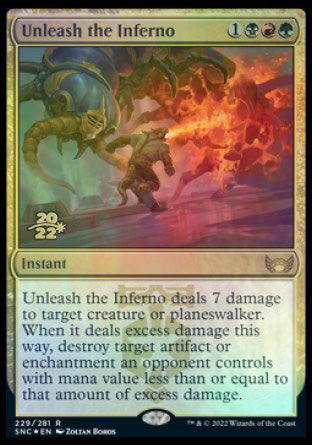 Unleash the Inferno [Streets of New Capenna Prerelease Promos] | Enigma On Main