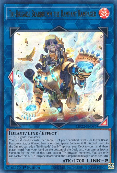 Tri-Brigade Bearbrumm the Rampant Rampager [MP22-EN085] Ultra Rare | Enigma On Main