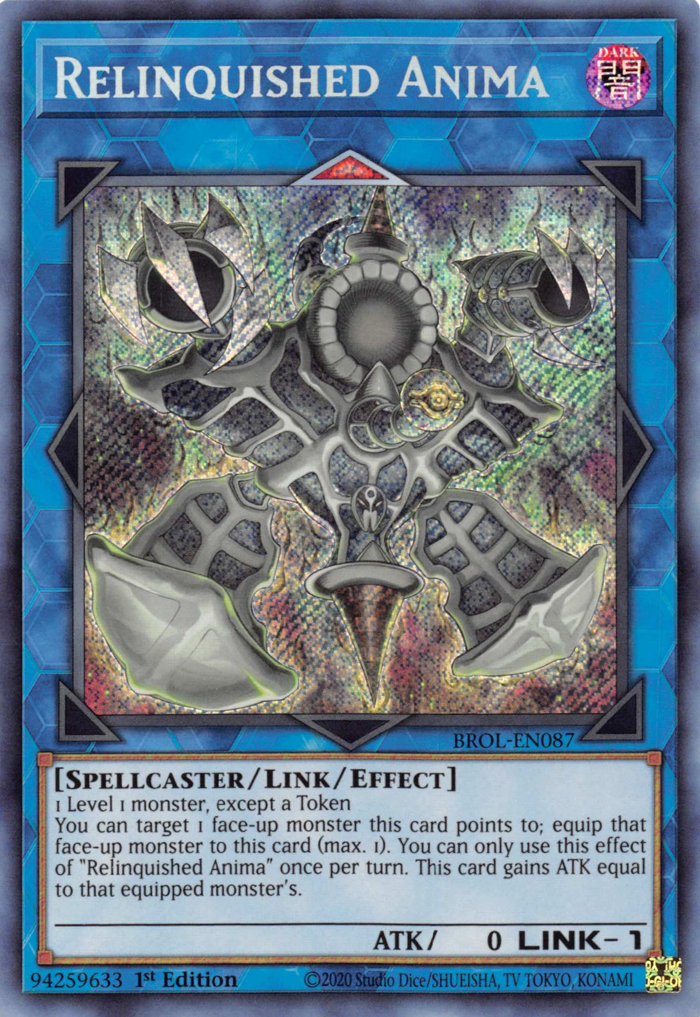 Relinquished Anima [BROL-EN087] Secret Rare | Enigma On Main