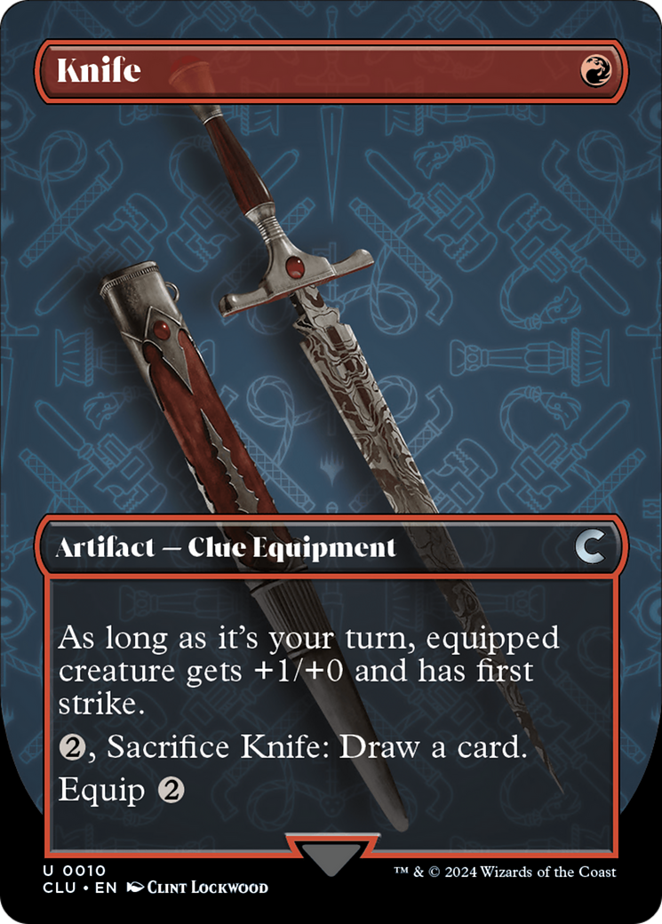 Knife (Borderless) [Ravnica: Clue Edition] | Enigma On Main