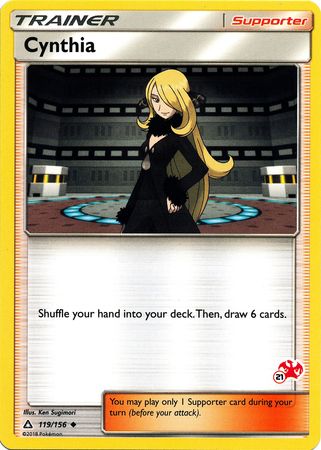 Cynthia (119/156) (Charizard Stamp #21) [Battle Academy 2020] | Enigma On Main