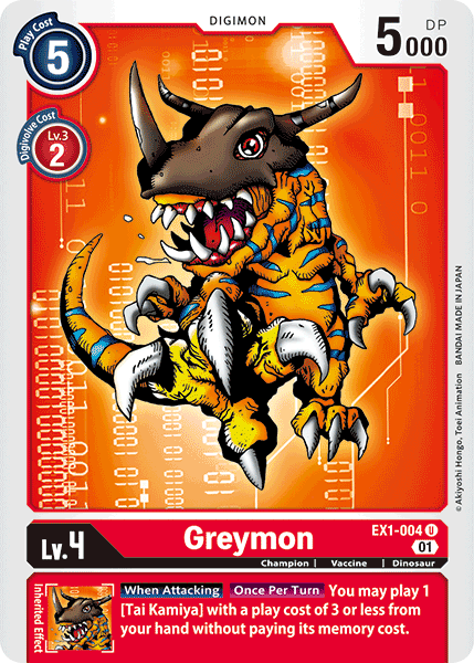 Greymon [EX1-004] [Classic Collection] | Enigma On Main