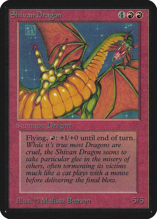 Shivan Dragon [Limited Edition Alpha] | Enigma On Main