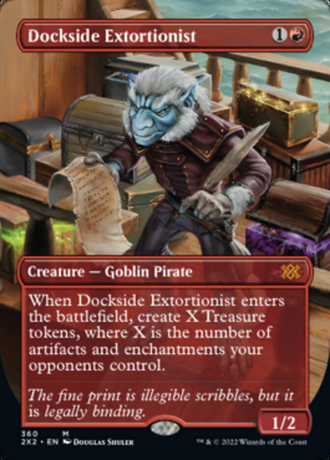 Dockside Extortionist (Borderless Alternate Art) [Double Masters 2022] | Enigma On Main