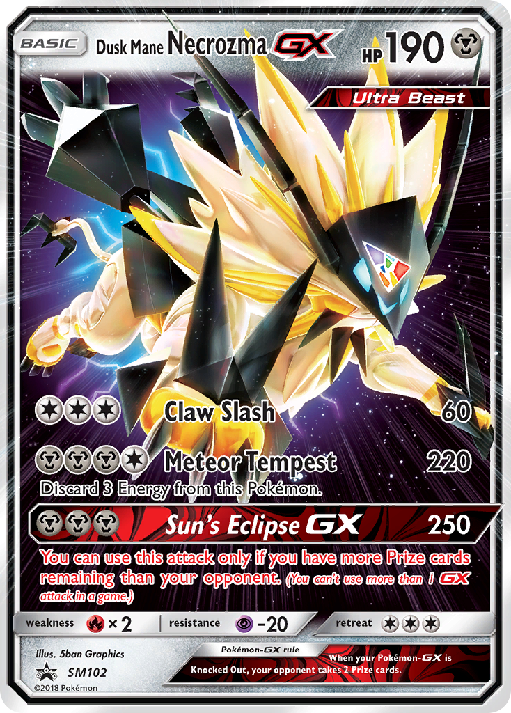 Dusk Mane Necrozma GX (SM102) [Sun & Moon: Black Star Promos] | Enigma On Main