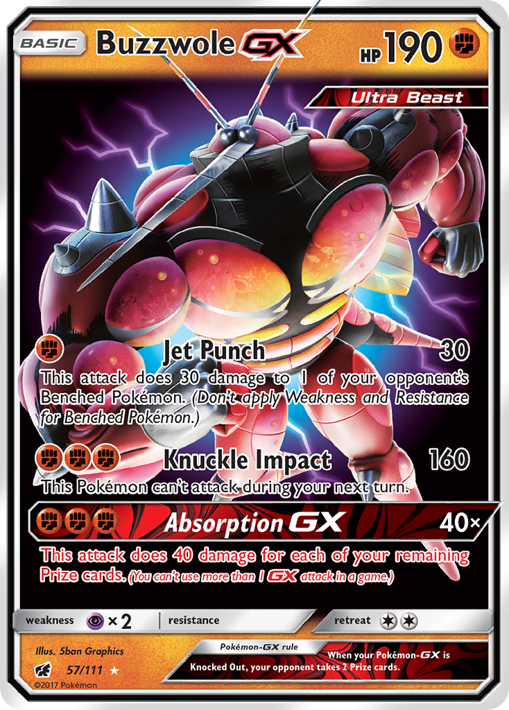 Buzzwole GX (57/111) [Sun & Moon: Crimson Invasion] | Enigma On Main