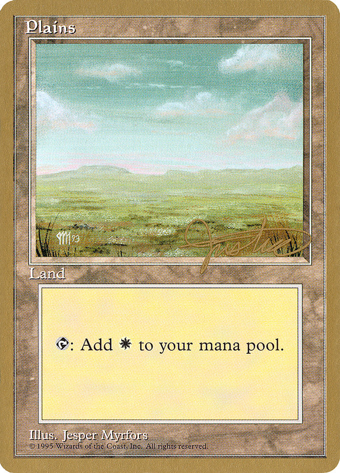 Plains (mj364) (Mark Justice) [Pro Tour Collector Set] | Enigma On Main