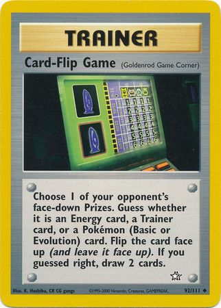 Card-Flip Game (92/111) [Neo Genesis Unlimited] | Enigma On Main