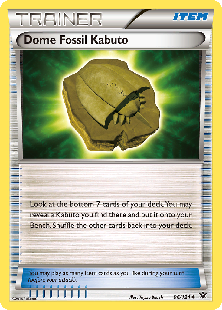 Dome Fossil Kabuto (96/124) [XY: Fates Collide] | Enigma On Main