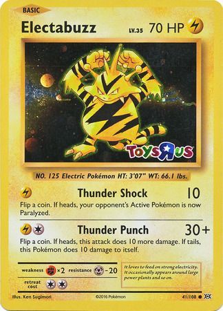 Electabuzz (41/108) (Toys R Us Promo) [XY: Evolutions] | Enigma On Main