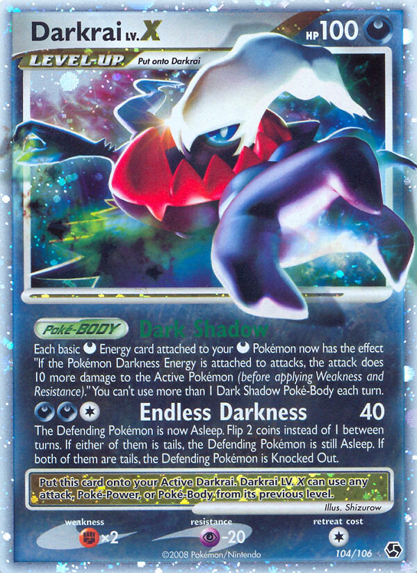 Darkrai LV.X (104/106) [Diamond & Pearl: Great Encounters] | Enigma On Main