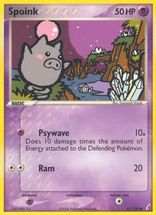 Spoink (62/100) [EX: Crystal Guardians] | Enigma On Main