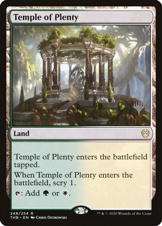 Temple of Plenty (Promo Pack) [Theros Beyond Death Promos] | Enigma On Main