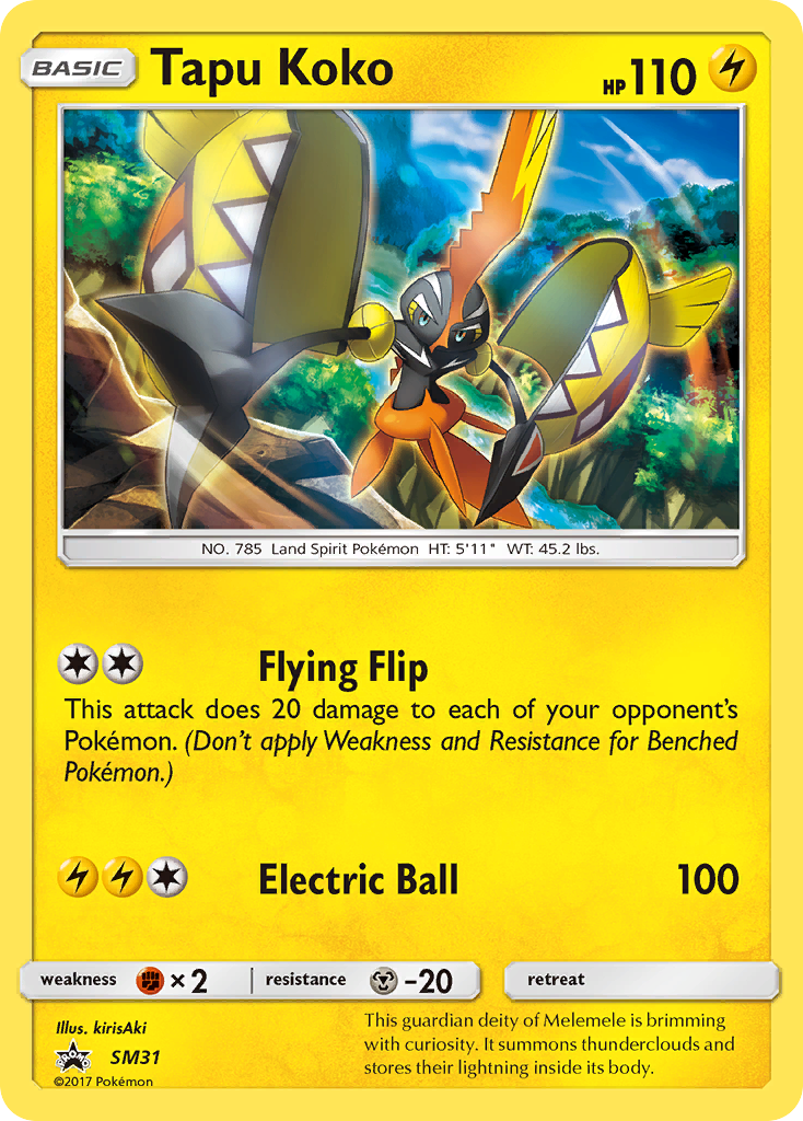 Tapu Koko (SM31) [Sun & Moon: Black Star Promos] | Enigma On Main