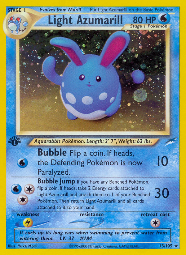 Light Azumarill (13/105) [Neo Destiny 1st Edition] | Enigma On Main