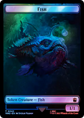 Fish // Treasure (0060) Double-Sided Token (Surge Foil) [Doctor Who Tokens] | Enigma On Main