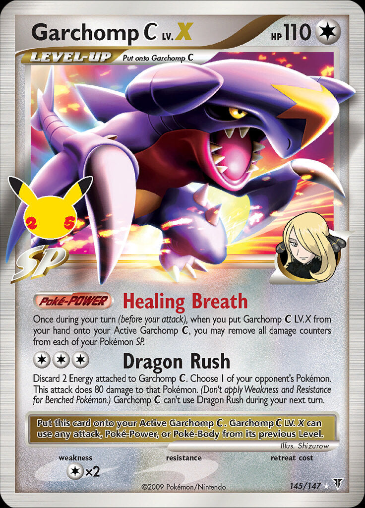 Garchomp C LV.X (145/147) [Celebrations: 25th Anniversary - Classic Collection] | Enigma On Main