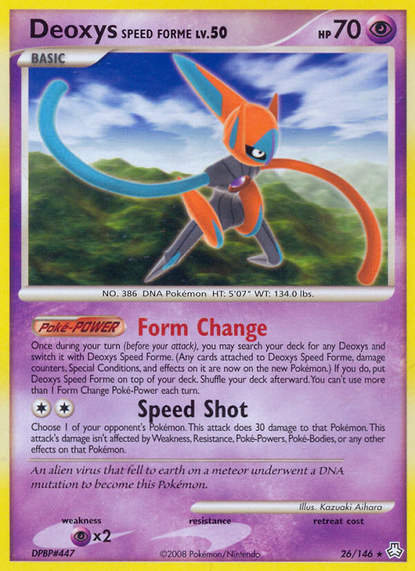 Deoxys Speed Forme (26/146) [Diamond & Pearl: Legends Awakened] | Enigma On Main
