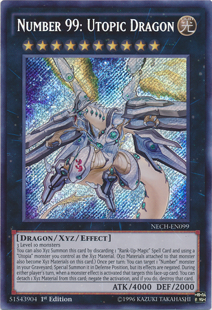 Number 99: Utopic Dragon [NECH-EN099] Secret Rare | Enigma On Main