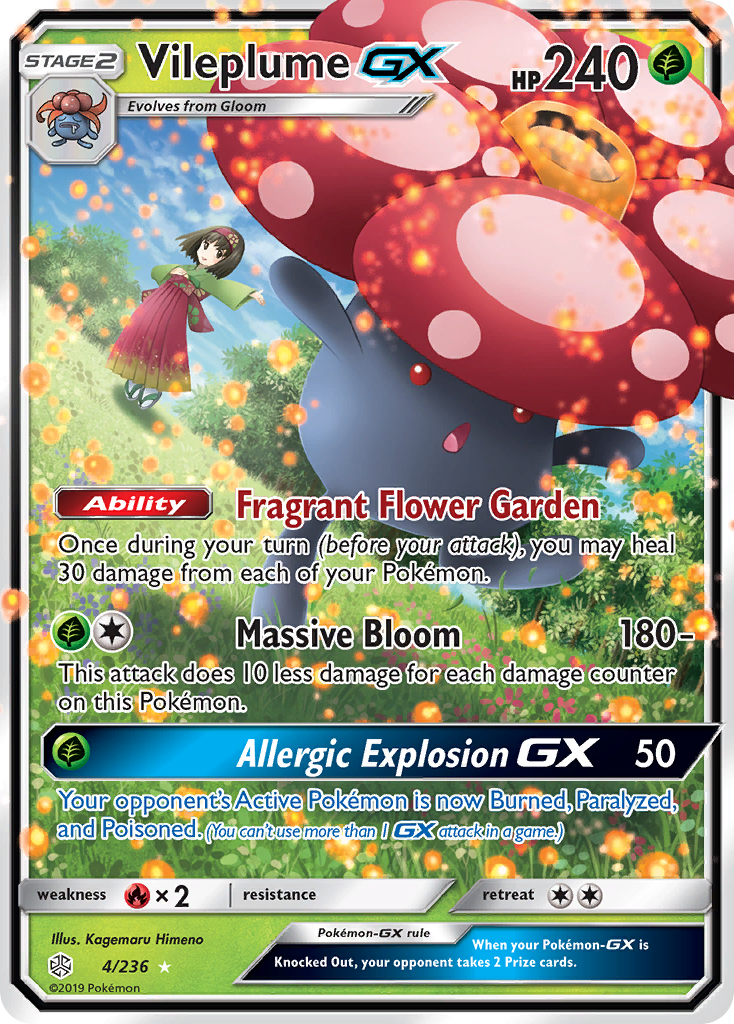 Vileplume GX (4/236) [Sun & Moon: Cosmic Eclipse] | Enigma On Main