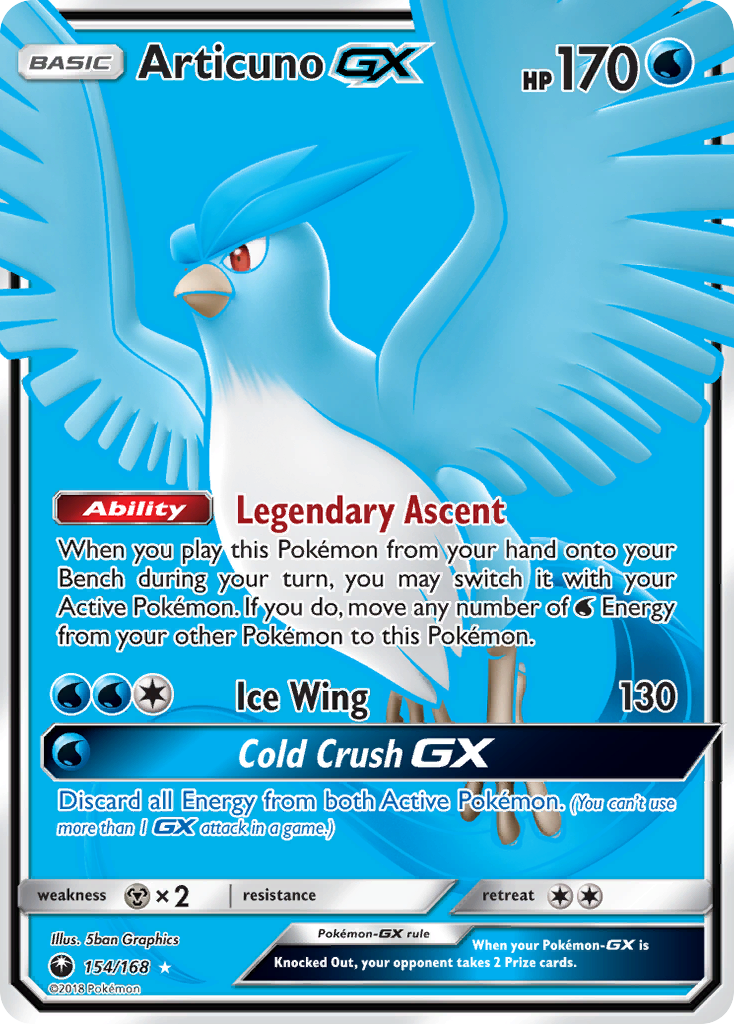 Articuno GX (154/168) [Sun & Moon: Celestial Storm] | Enigma On Main