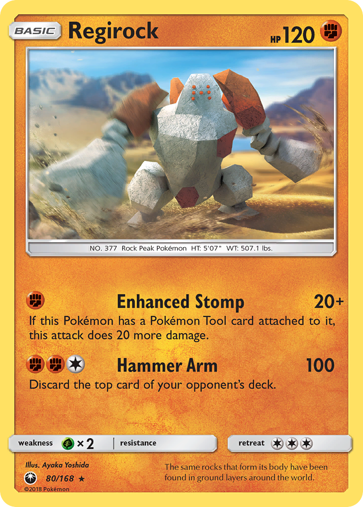 Regirock (80/168) [Sun & Moon: Celestial Storm] | Enigma On Main